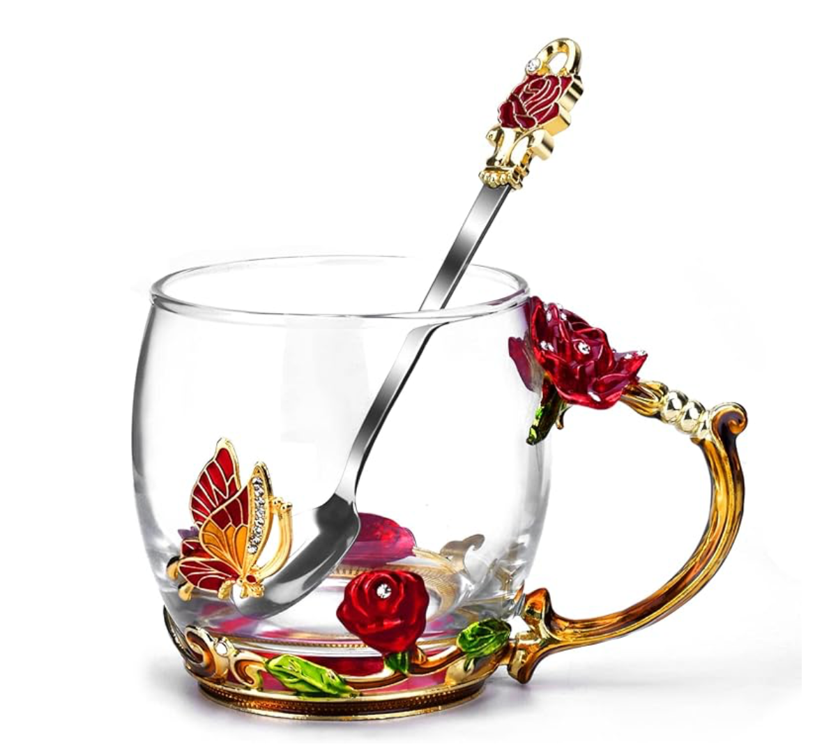 Glass Coffee Enamels Mug