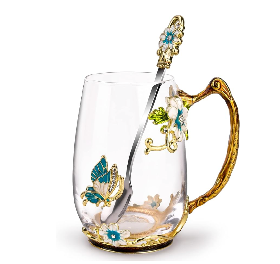 Glass Coffee Enamels Mug