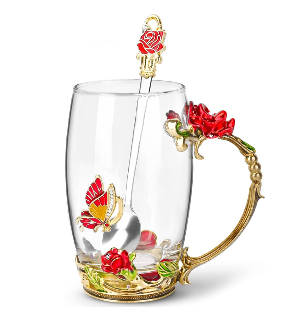 Glass Coffee Enamels Mug
